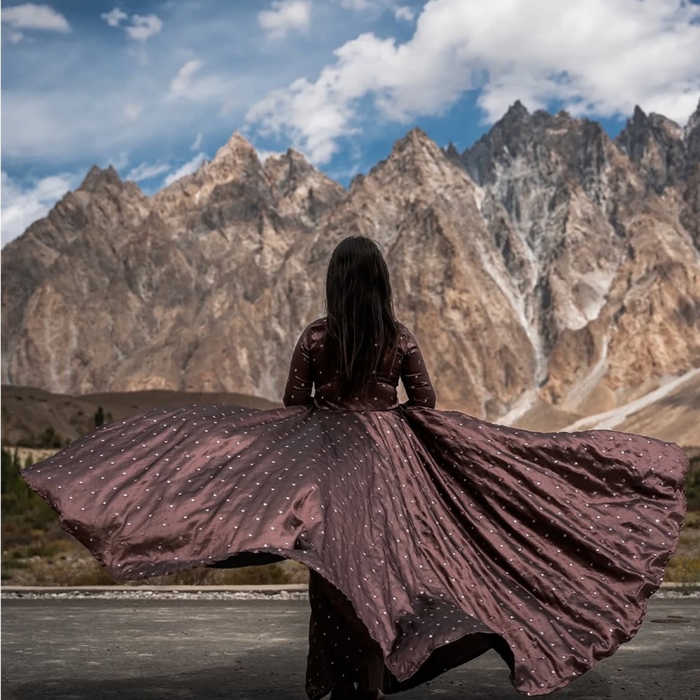 Elegant Brown Maxi Dress
